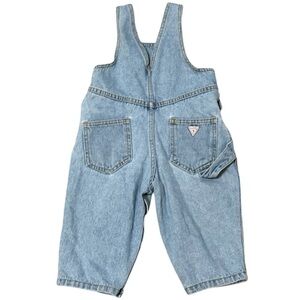 BABY GUESS Vintage Denim Jeans Overalls Size‎ 18 mo 18M 80’s 90’s Y2K Girl Boy